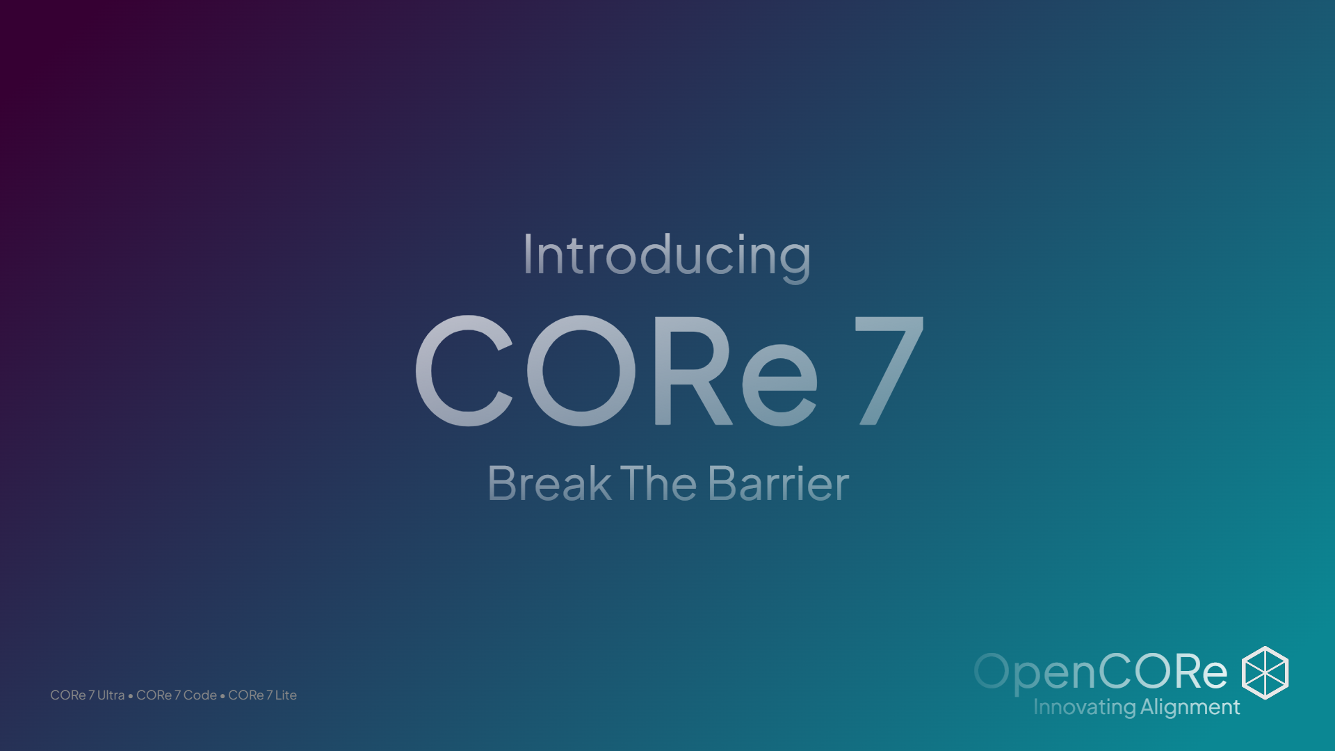 CORe 7 Series announcement artwork